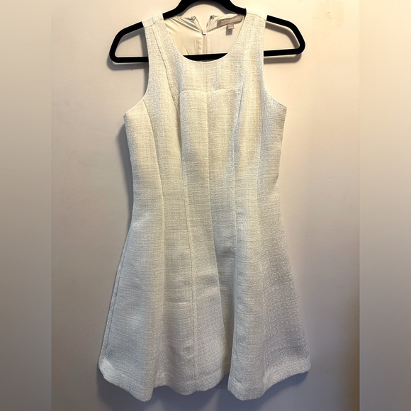 NWOT White Banana Republic tweed Skater style dress - Picture 1 of 8